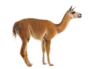 llama png side view cutout isolated on white and transparent background