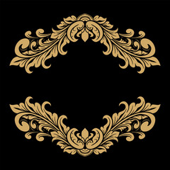 Vector frame ornament vintage classic element decoration