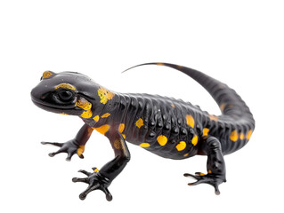 salamander png side view cutout isolated on white and transparent background