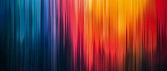 Naklejka premium Elevate your designs with this vibrant abstract gradient background. Vertical blurred lines in red, blue, yellow, green, purple, and pink. Ideal for design, wallpaper, templates, creative projects