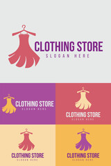 Fashion logo vector icon template for clothing shop or brand