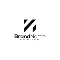 initial monogram logo ZN 