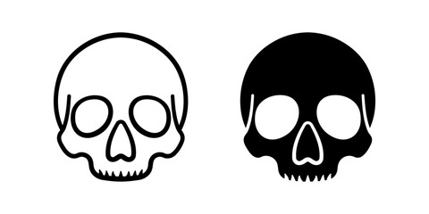 Skull icon. danger sign. for mobile concept and web design. vector illustration