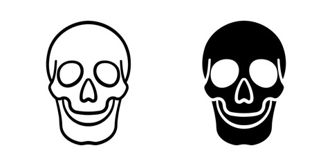 Skull icon. danger sign. for mobile concept and web design. vector illustration