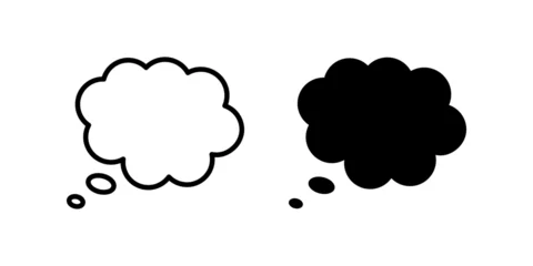 Rolgordijnen Speech bubble icon. for mobile concept and web design. vector illustration © Uswa KDT