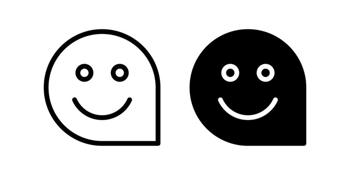 Smile icon. for mobile concept and web design. vector illustration