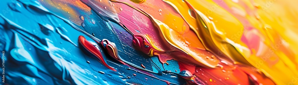 Poster bring your brand to life with a dynamic twist! embrace the bold colors and shapes of abstract art fr
