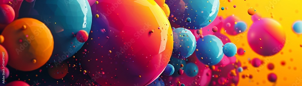 Poster bring your brand to life with a dynamic twist! embrace the bold colors and shapes of abstract art fr