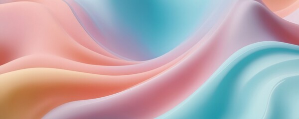 Abstract pastel waves