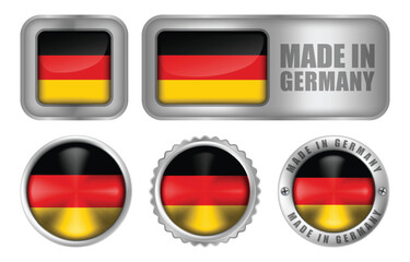 Made in Germany Seal Badge or Sticker Design illustration