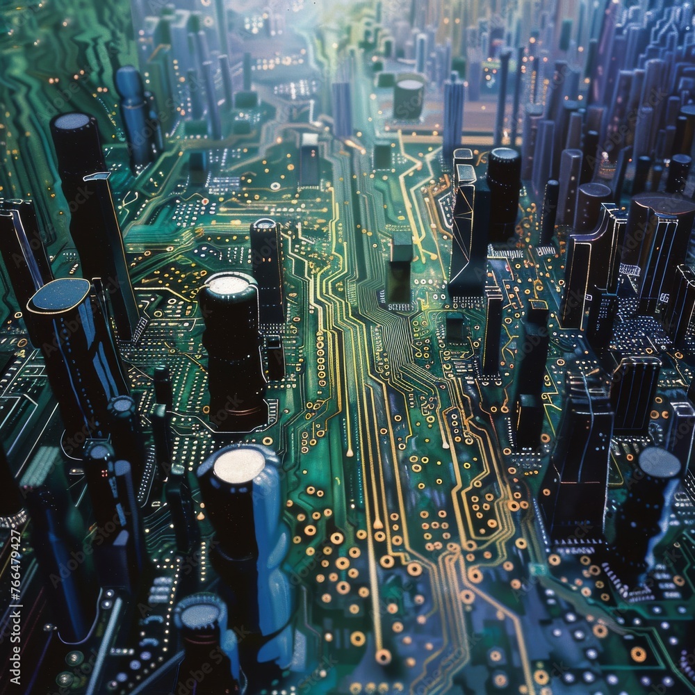 Poster navigating the digital landscape: how printed circuit boards shape our technological future