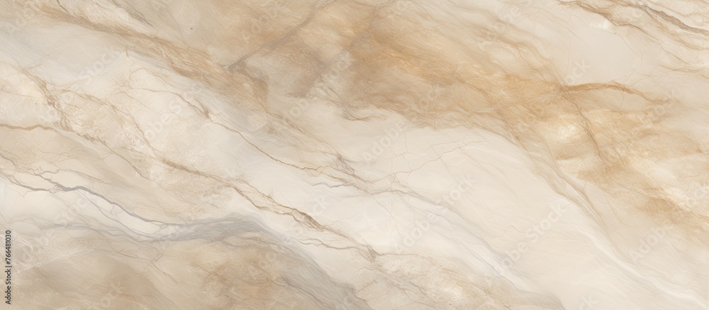 Aufkleber a wall made of marble displaying intricate brown and white patterns in a symmetrical design