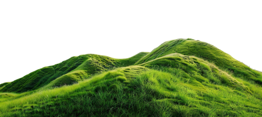 Green hills lanscape cut out