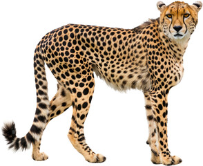 Majestic cheetah, cut out transparent