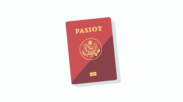 Passport icon design illustration design flat vector