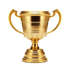 Winner golden trophy cup, cut out