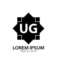 letter UG logo. UG. UG logo design vector illustration for creative company, business, industry