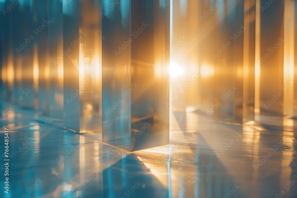 Poster abstract background with reflections and caustics. hi-tech. futuristic background image. created wit