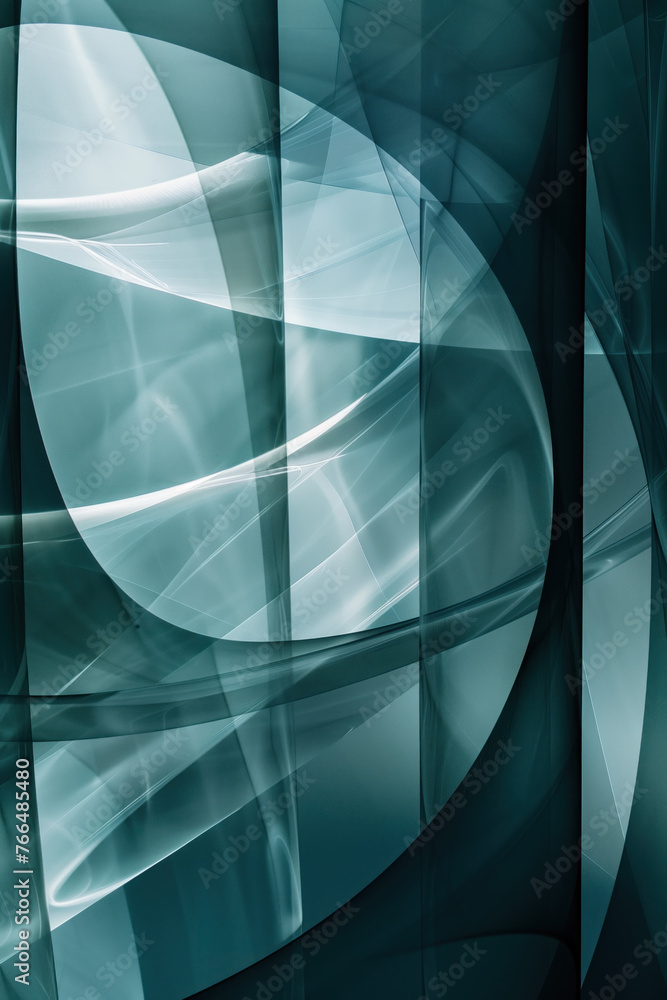 Poster abstract background with reflections and caustics. hi-tech. futuristic background image. created wit