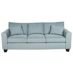 white sofa. The object is isolated on a transparent background
