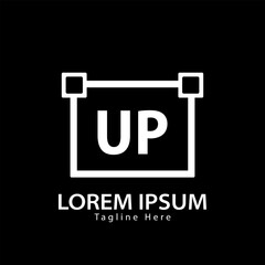 letter UP logo. UP. UP logo design vector illustration for creative company, business, industry