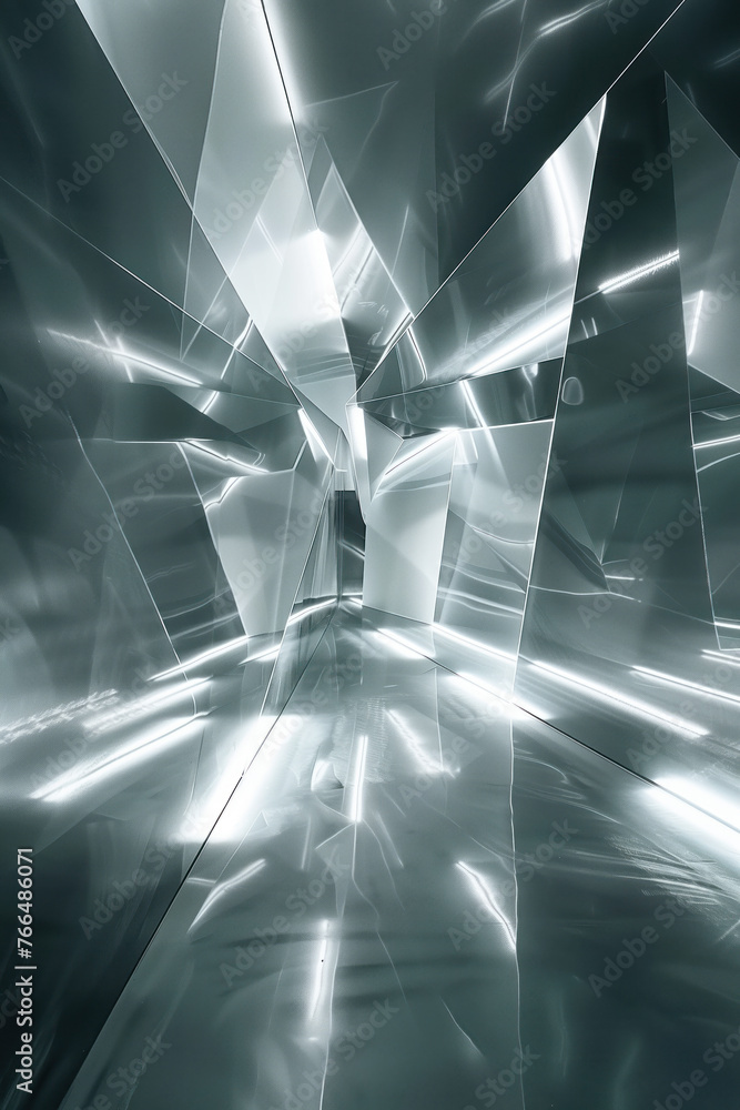 Poster abstract background with reflections and caustics. hi-tech. futuristic background image. created wit
