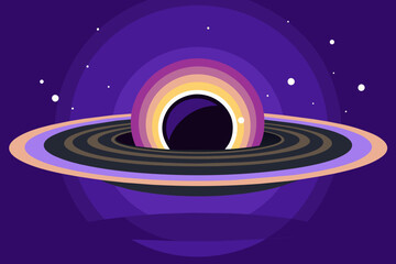 balanced-blackhole vector illustration