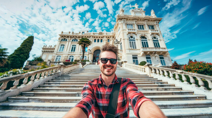 Futuristic Humanoid Connected to Metal Tree of Life