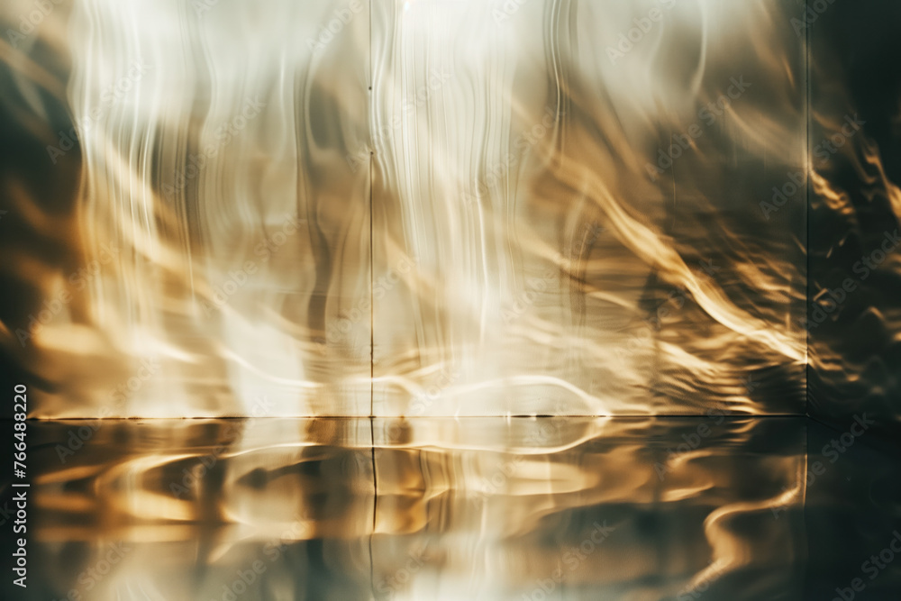 Poster abstract background with reflections and caustics. hi-tech. futuristic background image. created wit