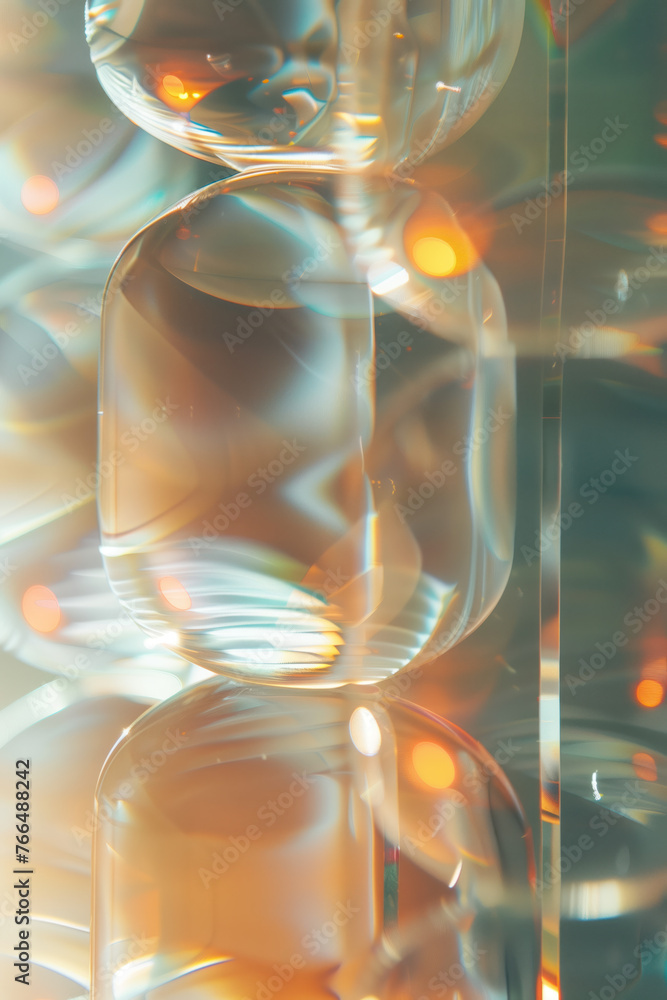 Poster abstract background with reflections and caustics. hi-tech. futuristic background image. created wit