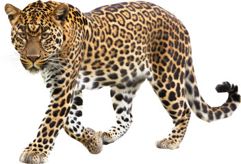Jaguar in stealth mode, cut out transparent