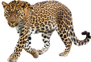 Jaguar in stealth mode, cut out transparent