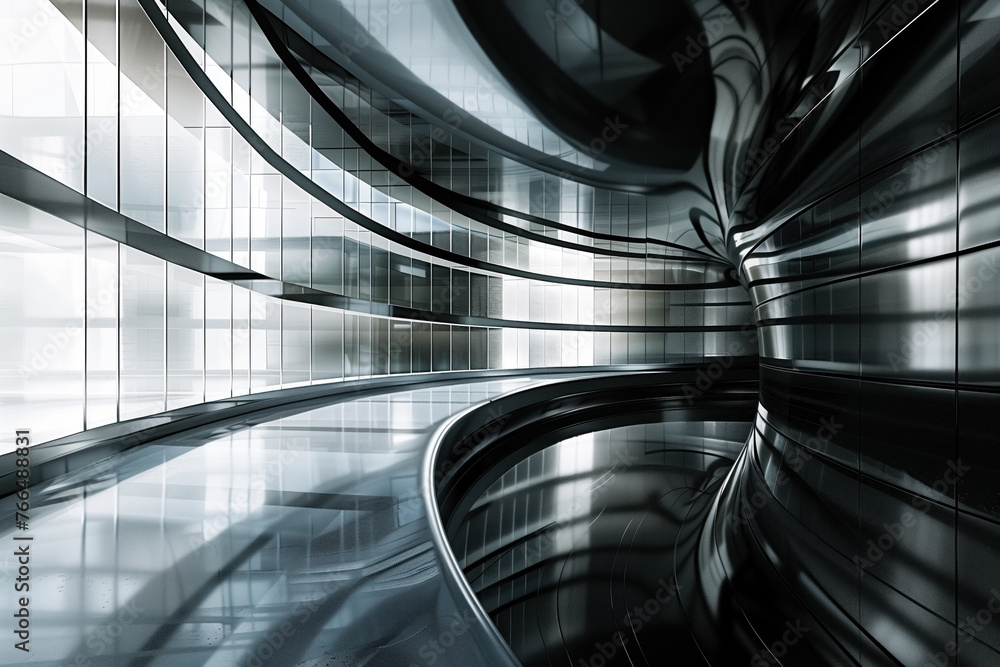 Poster abstract background with reflections and caustics. hi-tech. futuristic background image. created wit