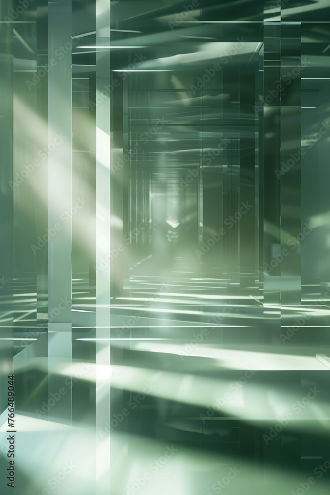 Poster abstract background with reflections and caustics. hi-tech. futuristic background image. created wit