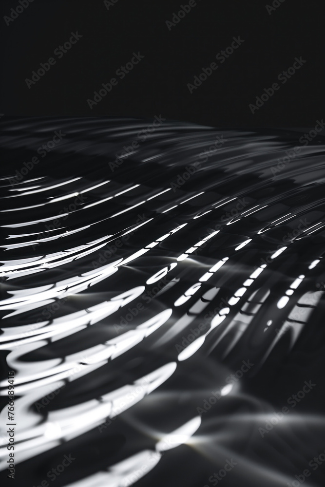Poster abstract background with reflections and caustics. hi-tech. futuristic background image. created wit