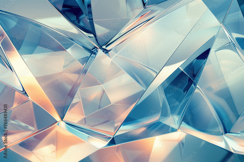 Poster abstract background with reflections and caustics. hi-tech. futuristic background image. created wit