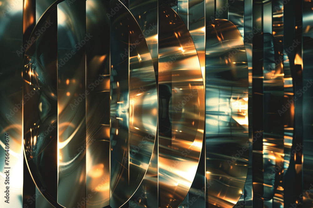 Poster abstract background with reflections and caustics. hi-tech. futuristic background image. created wit