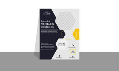 School admission flayer design. Admission to school  flayer design template. 