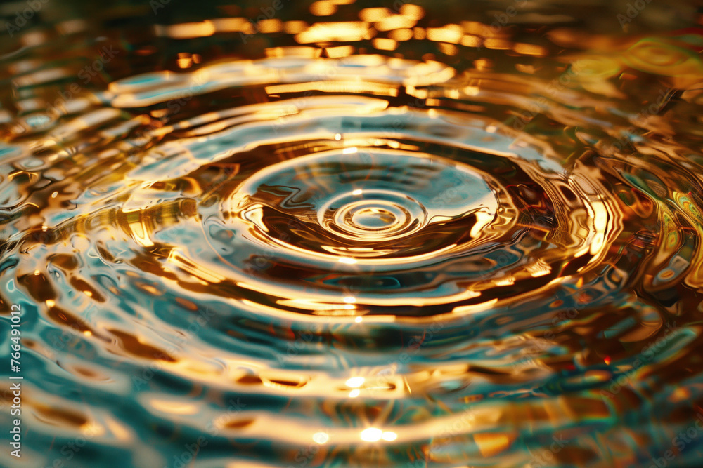 Poster abstract background with reflections and caustics. hi-tech. futuristic background image. created wit