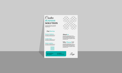 Creative Business Flayer Layout, Business social media design corporate flayer, Magazine, brochure, cover layout design print template.
