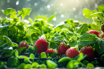 strawberry in the garden