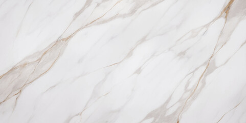 Panoramic white Carrera  stone marble texture background. White and grey floor ceramic counter texture stone slab smooth tile background.