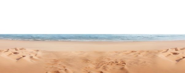 Seaside beach sand cut out