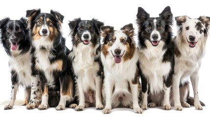A group of dogs sitting together, perfect for pet-related projects
