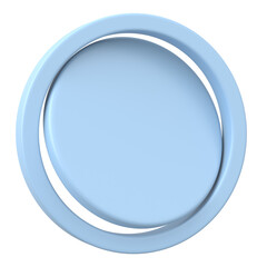 3D Label. Contact Label. 3D illustration.