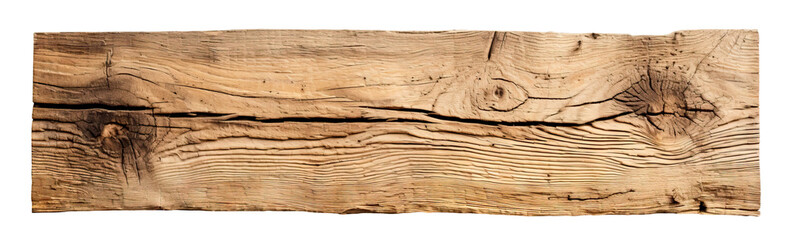 Rough wooden plank cut out - obrazy, fototapety, plakaty