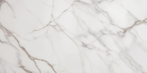 Fototapeta premium Beautiful white Carrera stone marble texture background. White and grey smooth marble wallpaper background.