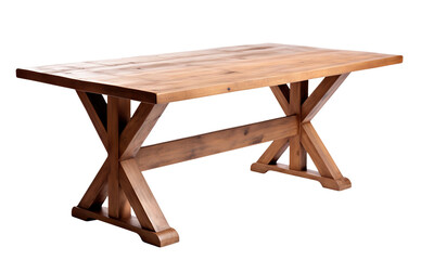 Wooden table, cut out