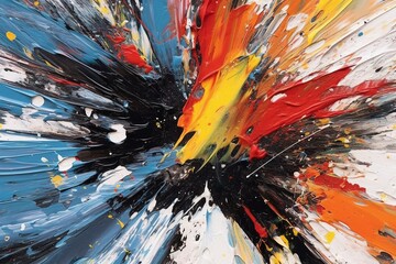 Vibrant Oil Painting  A Splash of Colors