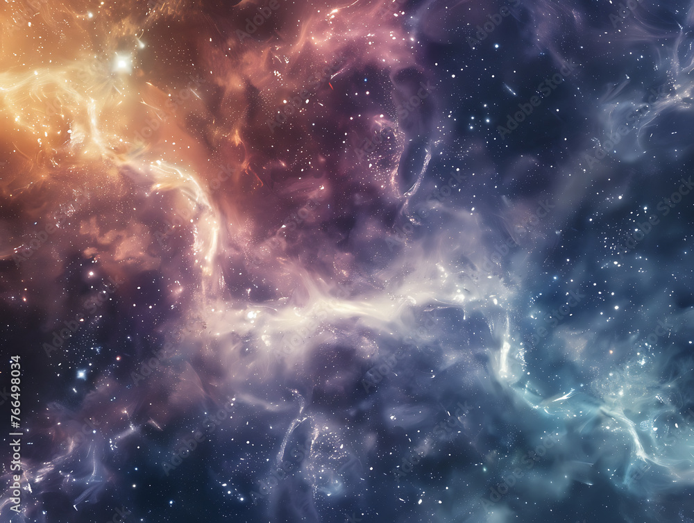 Poster abstract constellation interconnected lines and shapes artistic background